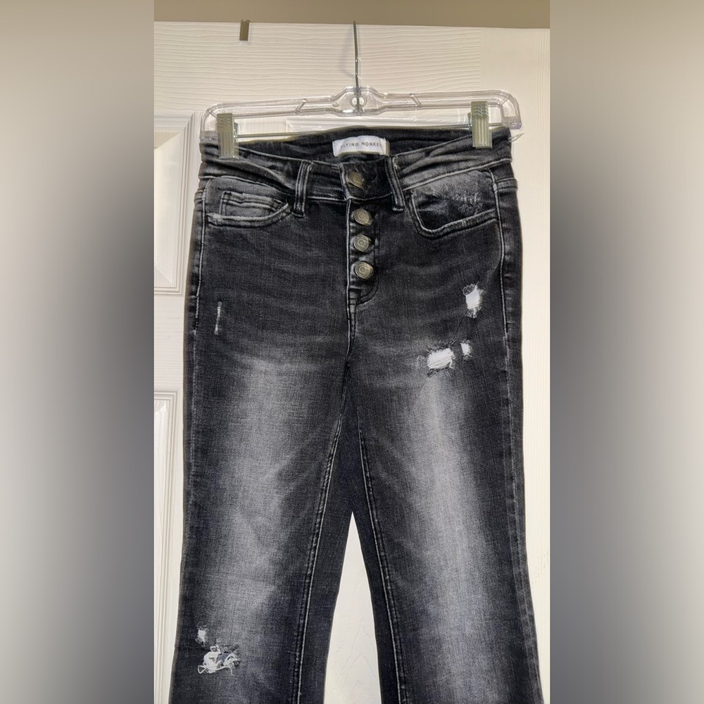 Flying monkey flare jeans